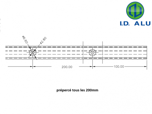 usinage tous les 200mm